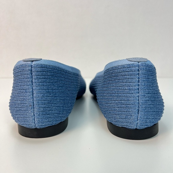 Vivaia Margot Walker 2.0 Square Toe V Cut Flats Denim Blue Ballet EU 40 US 9 - Picture 8 of 11